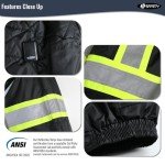 Heated Reflective Safety Jacket for Winter Work