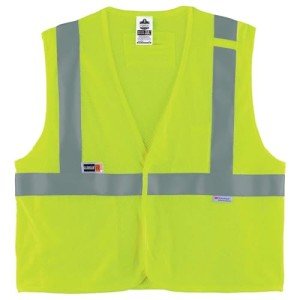 Ergodyne Class 2 FR Modacrylic Safety Vest, Lime