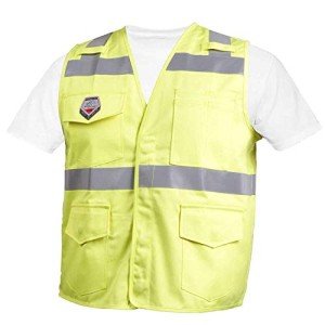 Hi-Vis Class 2 FR Cotton Safety Vest - Large
