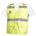 Hi-Vis Class 2 FR Cotton Safety Vest - Large