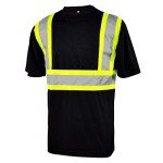 L&M Hi Vis Class 3 Black Reflective T-Shirt
