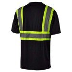 L&M Hi Vis Class 3 Black Reflective T-Shirt