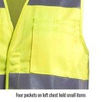 Hi-Vis Class 2 FR Cotton Safety Vest - Large