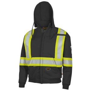 Hi-Vis Flame Resistant Zip Up Safety Hoodie