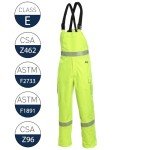 Hi-Vis FR Rain Bibs for Outdoor Safety