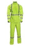 Hi-Vis FR Rain Bibs for Outdoor Safety