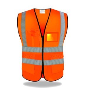 High Visibility Safety Vest with Pockets - Medium