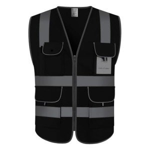 High Visibility Safety Vest with 9 Pockets