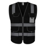 High Visibility Safety Vest with 9 Pockets