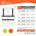 High Visibility Safety Vest with Pockets - Medium
