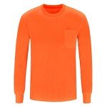 Hi-Vis Long Sleeve Safety T-Shirt - Orange