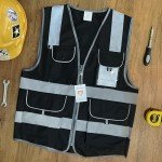 High Visibility Safety Vest with 9 Pockets