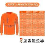 Hi-Vis Long Sleeve Safety T-Shirt - Orange