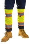 Hi-Vis Reflective Two-Tone Gaiters - Yellow/Black