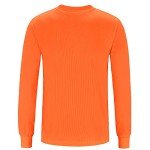 Hi-Vis Long Sleeve Safety T-Shirt - Orange