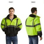 Men's Waterproof High-Visibility Reflective Safety Jacket