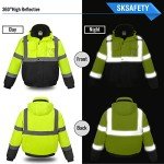 Men's Waterproof High-Visibility Reflective Safety Jacket