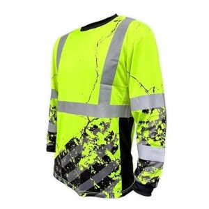 High Visibility Long Sleeve Safety Shirt - Yellow