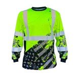 High Visibility Long Sleeve Safety Shirt - Yellow