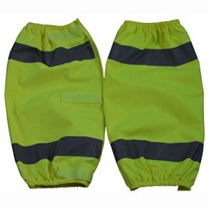 Waterproof Reflective Leg Gaiters in Lime