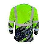 High Visibility Long Sleeve Safety Shirt - Yellow