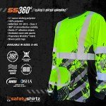 High Visibility Long Sleeve Safety Shirt - Yellow