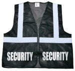 High-Visibility Black Security Safety Vest