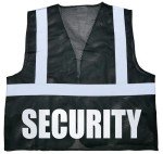 High-Visibility Black Security Safety Vest