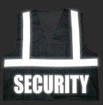 High-Visibility Black Security Safety Vest