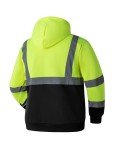 Men's Hi-Vis Reflective Safety Hoodie, Large