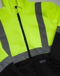 High-Visibility Fleece Zip-Up Hoodie for Men