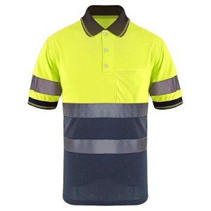 Hi-Vis Safety Polo Shirt with Pockets - 4XL