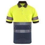 Hi-Vis Safety Polo Shirt with Pockets - 4XL