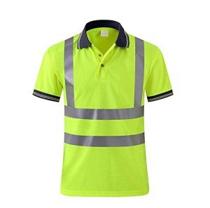 High Visibility Reflective Safety Polo Shirt - Yellow