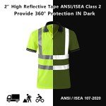 High Visibility Reflective Safety Polo Shirt - Yellow
