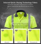 High Visibility Reflective Safety Polo Shirt - Yellow