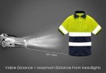 Hi-Vis Safety Polo Shirt with Pockets - 4XL