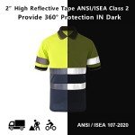 Hi-Vis Safety Polo Shirt with Pockets - 4XL