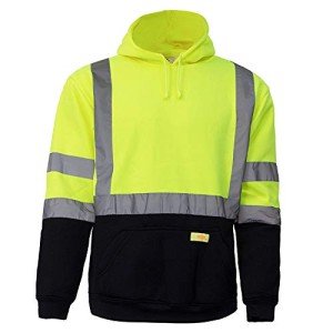 Hi-Viz Class 3 Hooded Sweatshirt for Men