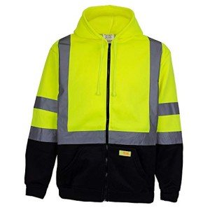 Hi-Viz Class 3 Hooded Sweatshirt for Men