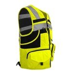 Hi-Vis Yellow Safety Vest with 10 Pockets