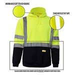 Hi-Viz Class 3 Hooded Sweatshirt for Men