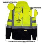 Hi-Viz Class 3 Hooded Sweatshirt for Men