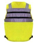 Hi-Vis Yellow Safety Vest with 10 Pockets