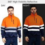 Men's High Visibility Reflective Safety Sweatshirt