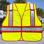 High Visibility Lime Green Firefighter Vest
