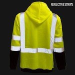 Hi-Viz Class 3 Hooded Sweatshirt for Men