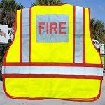 High Visibility Lime Green Firefighter Vest