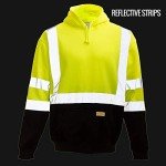 Hi-Viz Class 3 Hooded Sweatshirt for Men