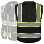 High-Visibility Safety Vest with 10 Pockets